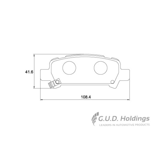 BRAKE PAD SET SUBARU IMPREZA REAR BRAKE PAD SET SUBARU IMPREZA REAR
