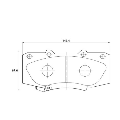 BRAKE PAD SET HILUX FORTUNER FRONT BRAKE PAD SET HILUX FORTUNER FRONT