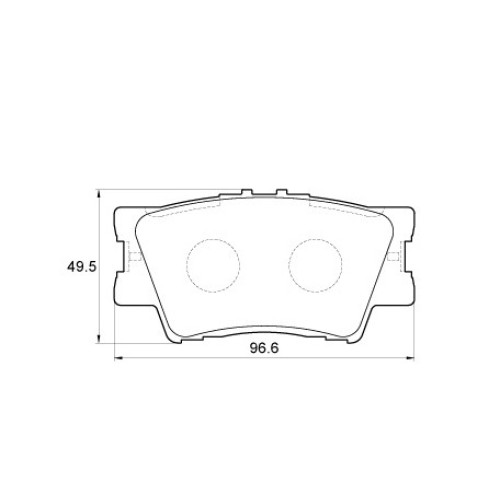 BRAKE PAD SET COROLLA CROSS RAV4 REAR BRAKE PAD SET COROLLA CROSS RAV4 REAR