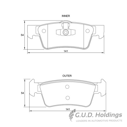 BRAKE PAD SET VW TOUAREG T6 KOMBI REAR BRAKE PAD SET VW TOUAREG T6 KOMBI REAR