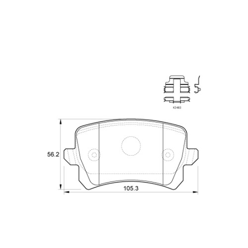BRAKE PAD SET TIGUAN TOURAN Q3 REAR BRAKE PAD SET TIGUAN TOURAN Q3 REAR