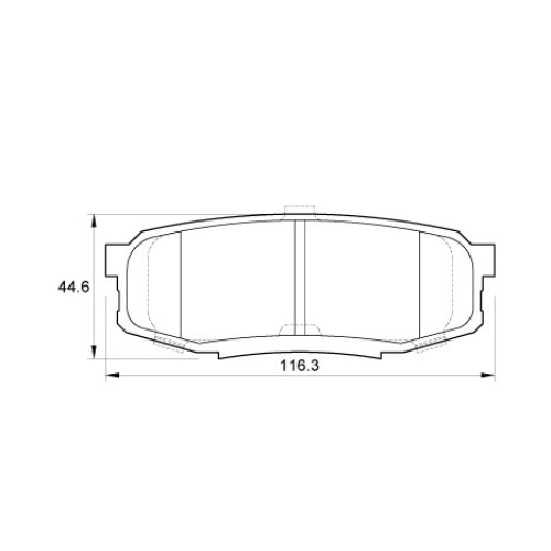 BRAKE PAD SET LEXUS LANDCRUISER REAR BRAKE PAD SET LEXUS LANDCRUISER REAR