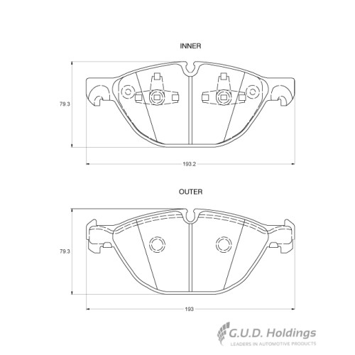 BRAKE PAD SET BMW X5 X6 FRONT BRAKE PAD SET BMW X5 X6 FRONT
