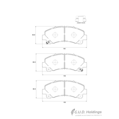 BRAKE PAD SET CHEVROLET ISUZU FRONT BRAKE PAD SET CHEVROLET ISUZU FRONT