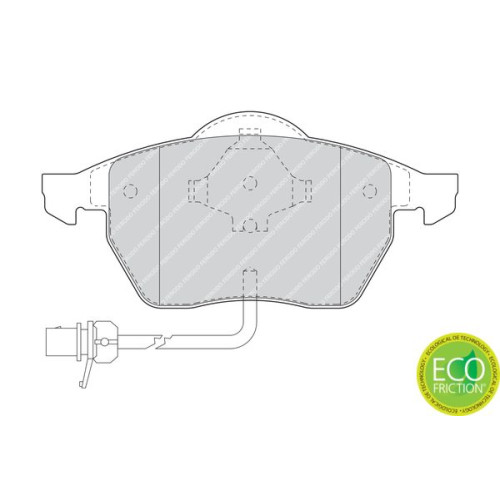 BRAKE PAD SET VW SHARAN 1.8T-2.8 FRONT BRAKE PAD SET VW SHARAN 1.8T-2.8 FRONT