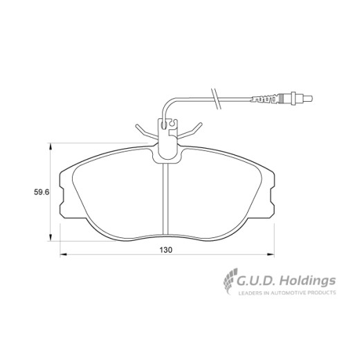 BRAKE PAD SET PEUGEOT 806 2.0 ST FRONT BRAKE PAD SET PEUGEOT 806 2.0 ST FRONT