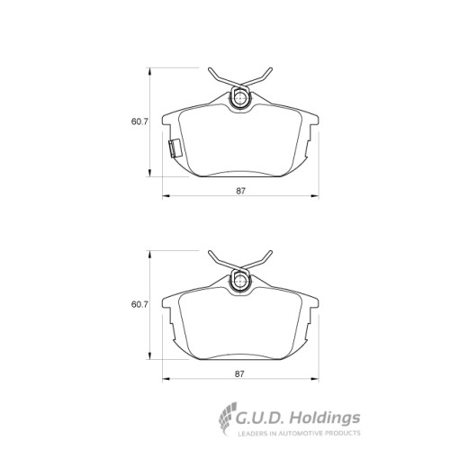 BRAKE PAD SET VOLVO S40 V40 REAR BRAKE PAD SET VOLVO S40 V40 REAR
