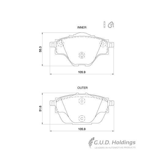 BRAKE PAD SET CITROEN OPEL PEUGEOT FRONT BRAKE PAD SET CITROEN OPEL PEUGEOT FRONT