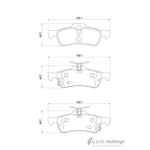BRAKE PAD SET CIVIC COOPER YARIS REAR BRAKE PAD SET CIVIC COOPER YARIS REAR