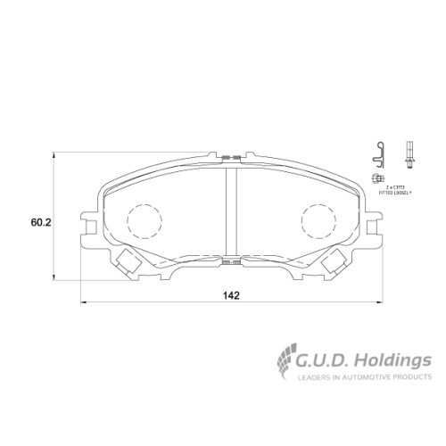 BRAKE PAD SET NISSAN QASHQAI FRONT BRAKE PAD SET NISSAN QASHQAI FRONT