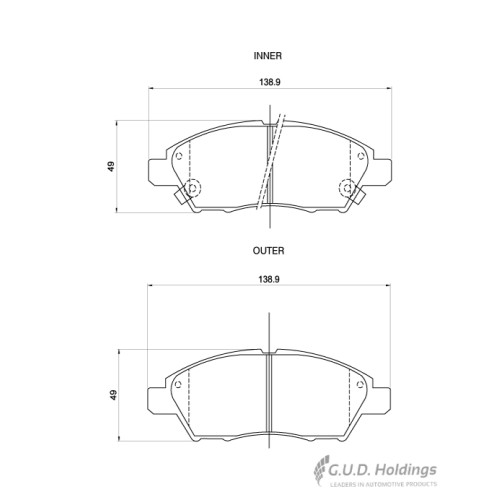 BRAKE PAD SET NISSAN ALMERA MICRA FRONT BRAKE PAD SET NISSAN ALMERA MICRA FRONT