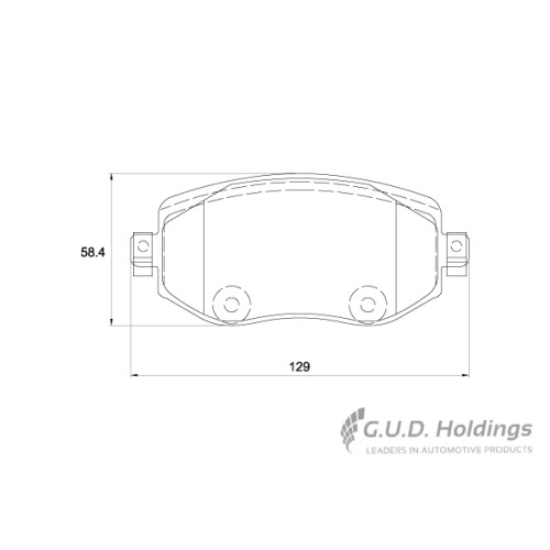 BRAKE PAD SET RENAULT MEGANE IV FRONT BRAKE PAD SET RENAULT MEGANE IV FRONT