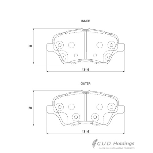 BRAKE PAD SET FORD FIESTA BMAX FRONT BRAKE PAD SET FORD FIESTA BMAX FRONT