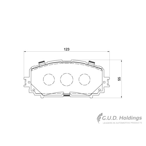 BRAKE PAD SET TOYOTA YARIS 1.0-1.8 FRONT BRAKE PAD SET TOYOTA YARIS 1.0-1.8 FRONT