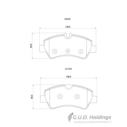 BRAKE PAD SET FORD TOURNEO TRANSIT REAR BRAKE PAD SET FORD TOURNEO TRANSIT REAR