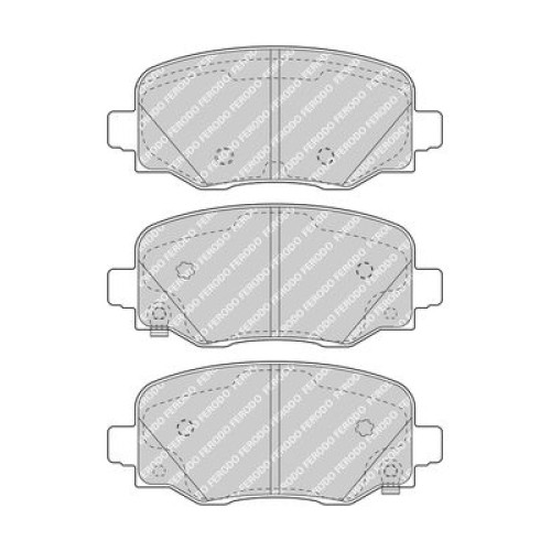 BRAKE PAD SET JEEP RENEGADE REAR BRAKE PAD SET JEEP RENEGADE REAR