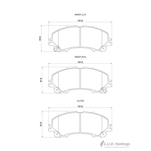 BRAKE PAD SET NISSAN X-TRAIL FRONT BRAKE PAD SET NISSAN X-TRAIL FRONT