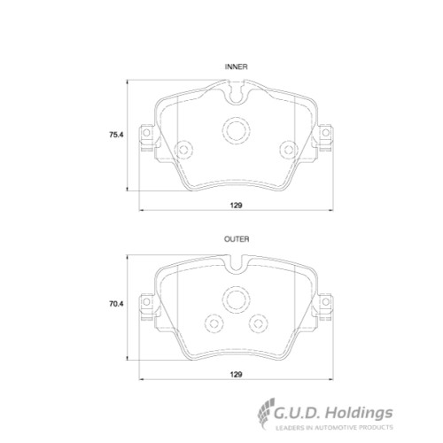 BRAKE PAD SET BMW 1/2/3 X1/X2/X3 FRONT BRAKE PAD SET BMW 1/2/3 X1/X2/X3 FRONT