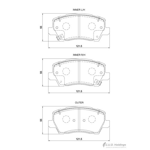 BRAKE PAD SET KIA PICANTO III FRONT BRAKE PAD SET KIA PICANTO III FRONT