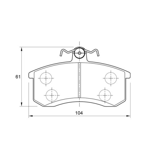 BRAKE PAD SET NISSAN 1400 LDV FRONT BRAKE PAD SET NISSAN 1400 LDV FRONT