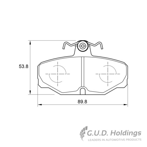 BRAKE PAD SET FORD SAPPHIRE 3.0i REAR BRAKE PAD SET FORD SAPPHIRE 3.0i REAR