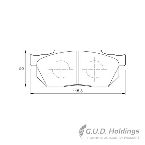 Brake Pad Honda Ballade 89 92 (Front) main image 0