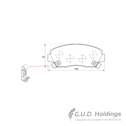 BRAKE PAD SET MAZDA B2600 B3000 FRONT BRAKE PAD SET MAZDA B2600 B3000 FRONT